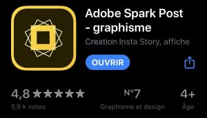 Adobe Spark Post - graphisme
